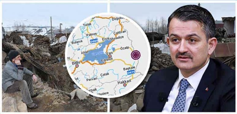 TARIM VE ORMAN BAKANLIĞI VAN BAŞKALE DEPREM BASIN AÇIKLAMASI