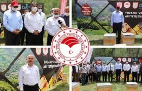 Organik Arıcılık Projesi Kapsamında Arı Kovanı ve Temel Petek Dağıtım Töreni Düzenlendi