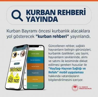 TARIM VE ORMAN BAKANLIĞINDAN "KURBAN REHBERİ"