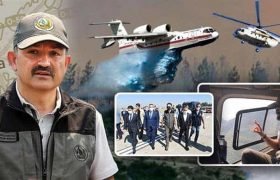 ADANA'NIN KOZAN İLÇESİNDE DEVAM EDEN YANGINA 2 UÇAK VE 19 HELİKOPTERLE MÜDAHALEMİZ SÜRÜYOR