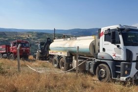 Manisa'da tarım arazisinde çıkan yangın söndürüldü